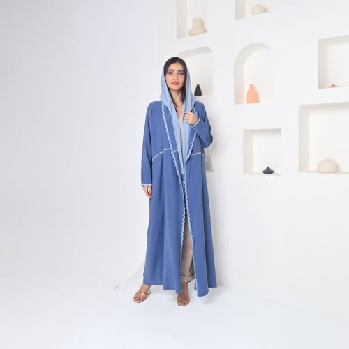 كريب مغسول تطريز يدوي بالخيوط