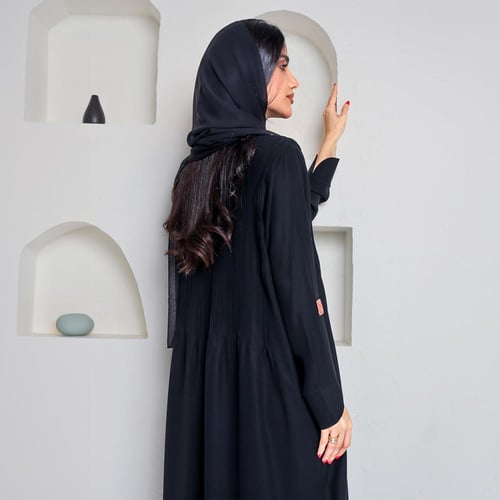 عباية يومية كريب ياباني مقاس 54(M-L)