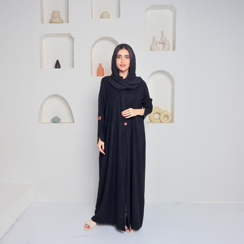 عباية يومية كريب ياباني مقاس 54(M-L)