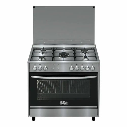 جنرال سوبريم , موقد طبخ غاز , مقاس 90*60 سم, 5 شعل...