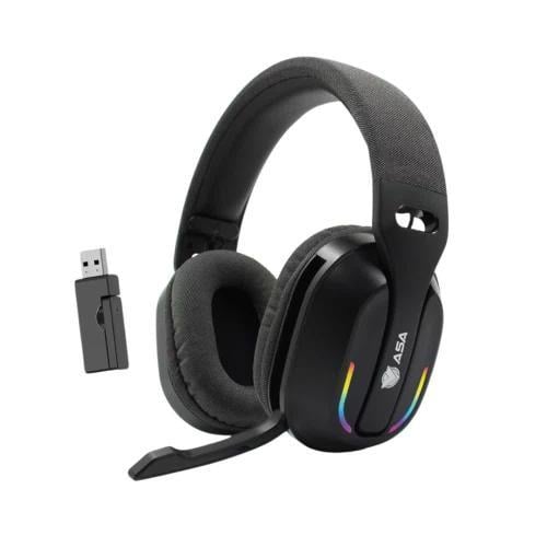 ASA RANT Wireless RGB Gaming Headset – Black
