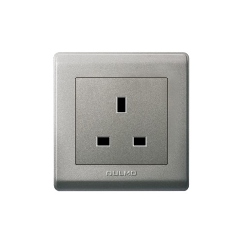 فيش 13A بدون مفتاح رمادي المو عادي AULMO