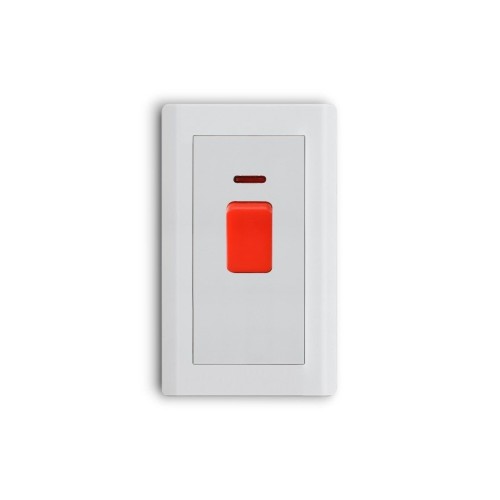 مفتاح مكيف 45 أمبير ثنائي القطب 7 في 14 ابيض المو...