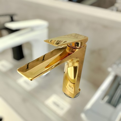 خلاط مغسلة 2 ذهبي S7017GD