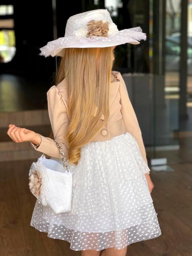 فستان تل من 4 قطع