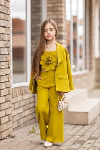 بدله رسميه انيقه للبنات من 5 قطع