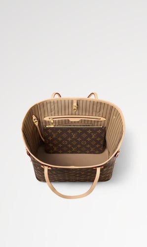Louis Vuitton Neverfull (البيج )