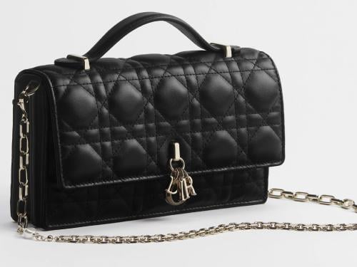 Dior Mini جلد اسود