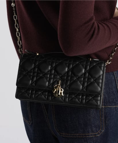 Dior Mini جلد اسود