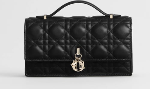 Dior Mini جلد اسود