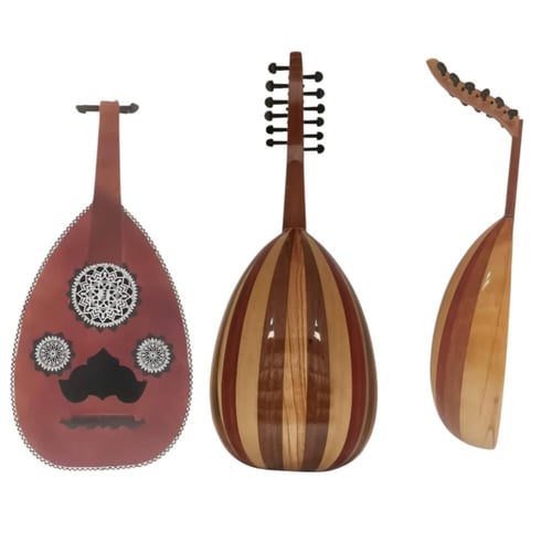 عود موسيقي احترافي نص لوكس ( مبطط ظهر صغير ل البنت...