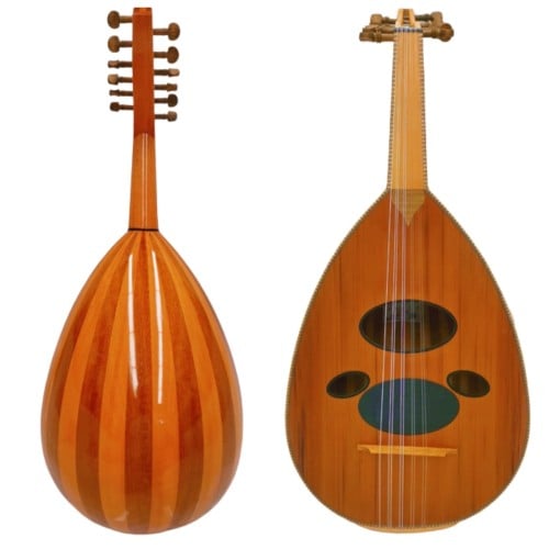 عود موسيقى وعزف احترافي فاخر صناعه سوريه رقم 2 فرس...