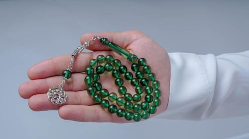 سبحة بكلايت فاخرة خضراء