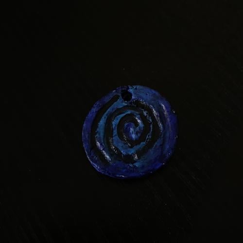 A blue swirl