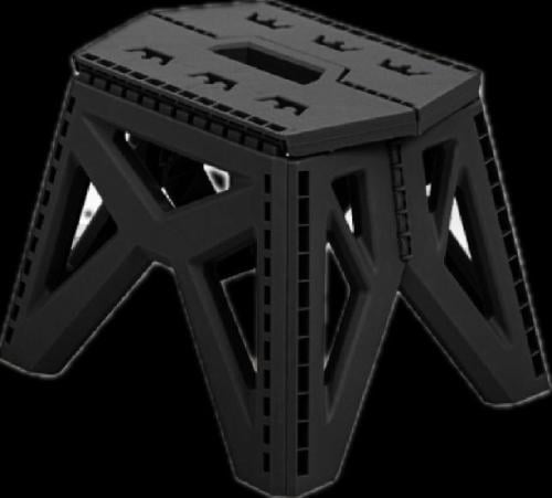 كرسي محمول قابل للطي لون الاسود