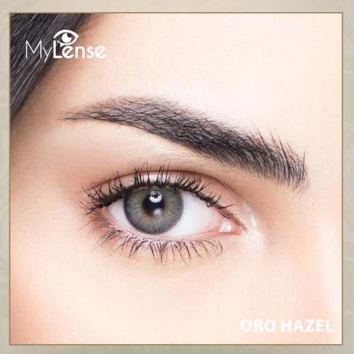 عدسات ملونة شهري اورو هازل من ماي لينس