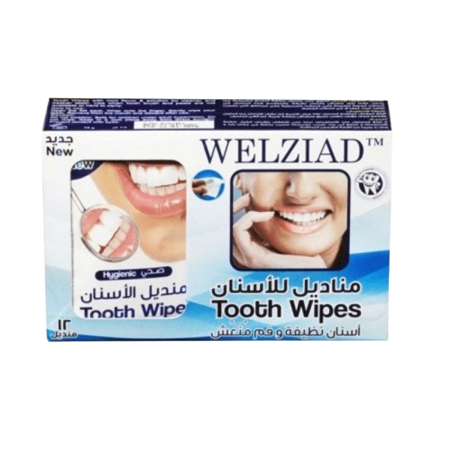 مناديل تنظيف الأسنان 12 منديل من ويلزياد
