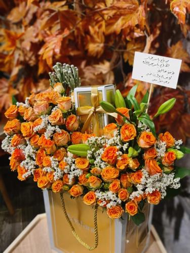 شوكولاتة بستاني منسقة داخل كيس بستاني بورد بيبي رو...