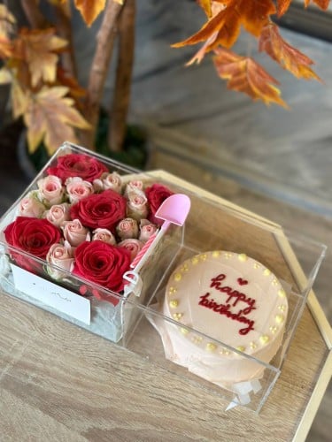 كيك كوري مع إمكانية تغيير العبارة والرسمة منسق داخ...