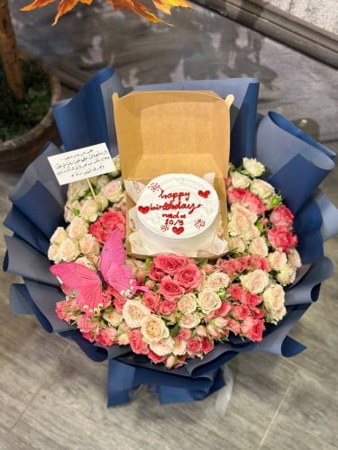 كيك كوري مع إمكانية تغيير العبارة والرسمة منسق داخ...