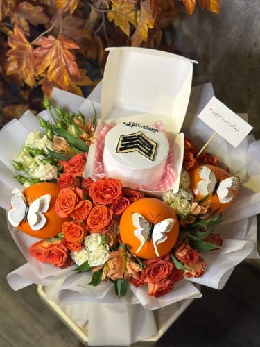 كيك كوري مع إمكانية تغيير العبارة والرسمة منسق داخ...