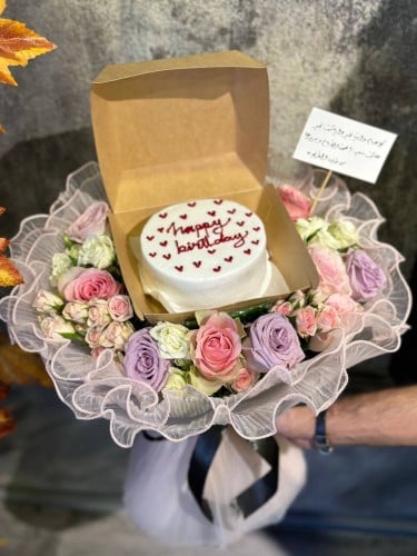 كيك كوري مع إمكانية تغيير العبارة والرسمة منسق داخ...