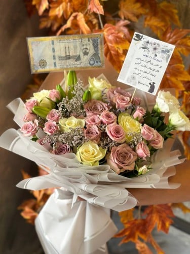 باقة ورد بتشكيلة ورود منوعة