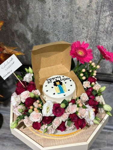 كيك كوري مع إمكانية تغيير العبارة والرسمة منسق على...