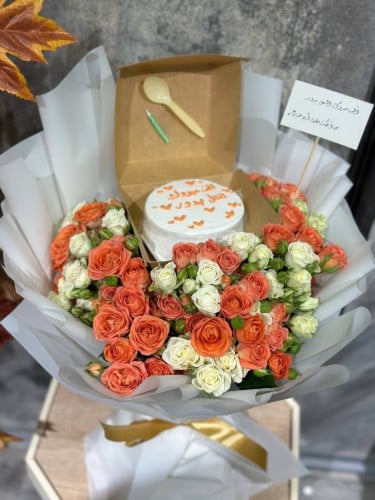 كيك كوري مع إمكانية تغيير العبارة والرسمة منسق داخ...