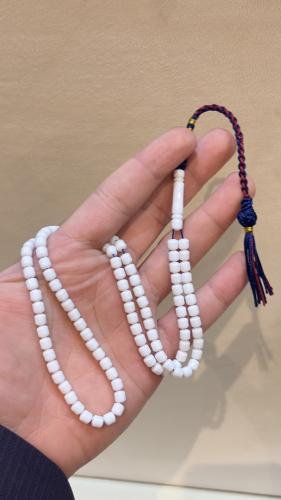 White prayer beads