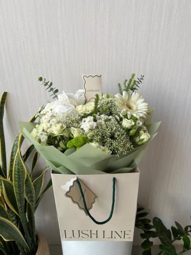 A distinctive bouquet of flowers