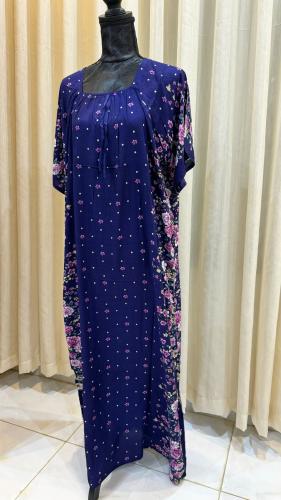 قميص نسائي فضفاض وبارد لون أزرق