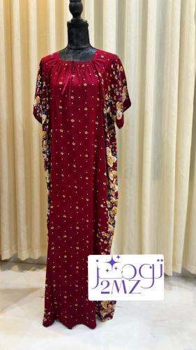 قميص نسائي فضفاض وبارد لون أحمر