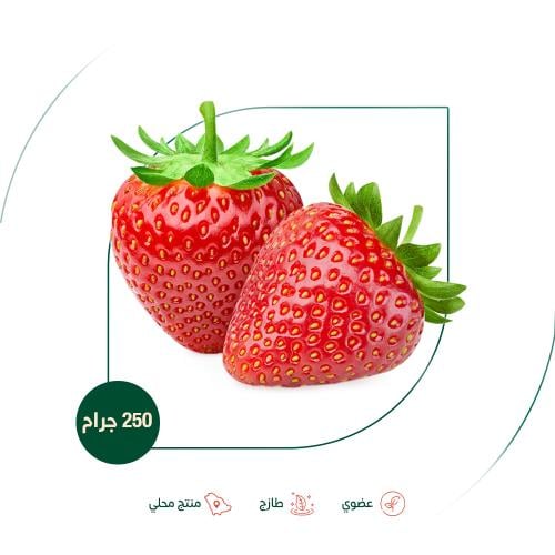 فراولة عضوية مزرعة السلوى العضوية 250 جم