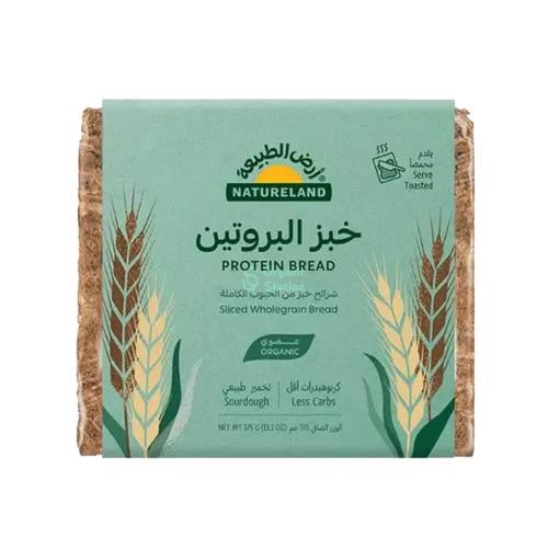 خبز البروتين عضوي ارض الطبيعة 375 جرام