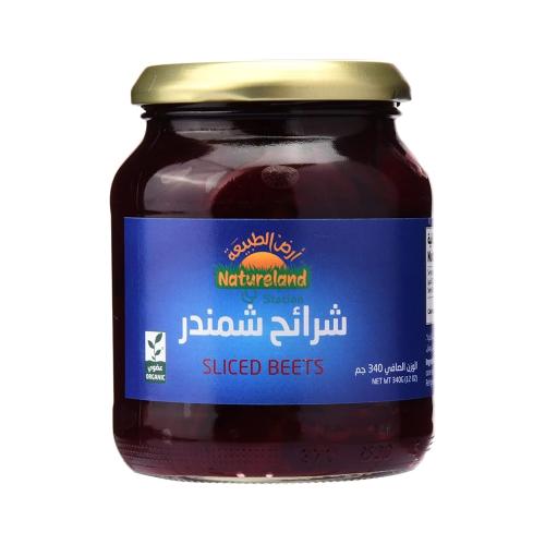 شرائح الشمندر العضوي ارض الطبيعة 340 جم