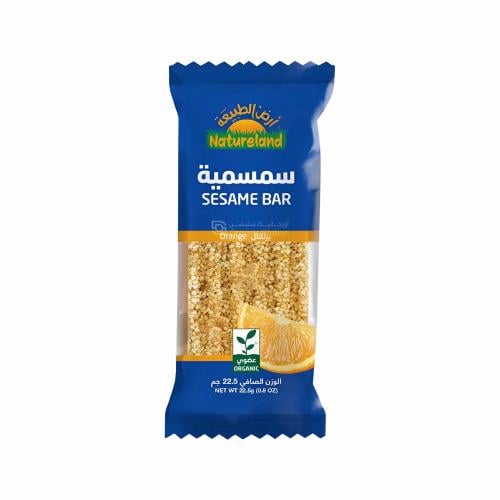 سمسمية بالرتقال عضوية أرض الطبيعة 22.5 جم