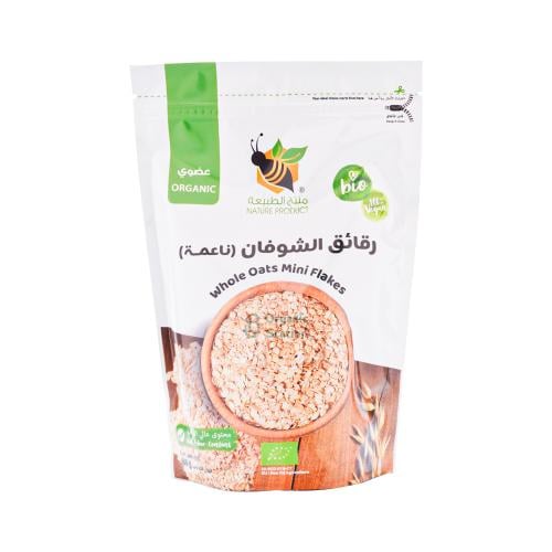 رقائق الشوفان العضوي منتج الطبيعة 500جم