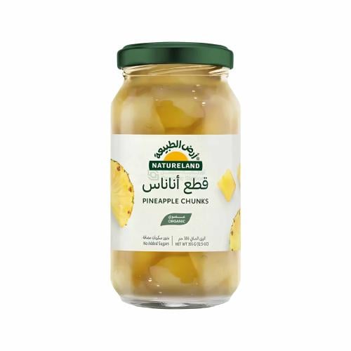 قطع أناناس عضوي ارض الطبيعة 355 جرام