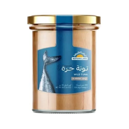 تونة حرة في ماء ارض الطبيعة 195جم