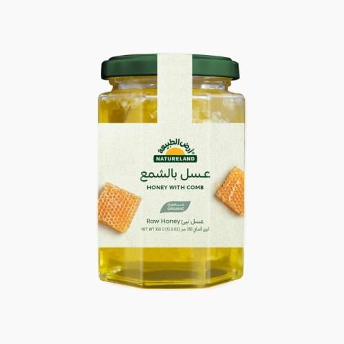 عسل بالشمع عضوي ارض الطبيعة