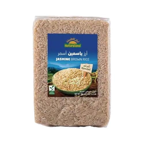 أرز ياسمين أسمر مبرعم عضوي ارض الطبيعة 1 كجم