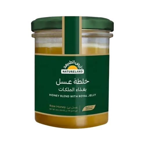 خلطة عسل بغذاء الملكات عضوي ارض الطبيعة