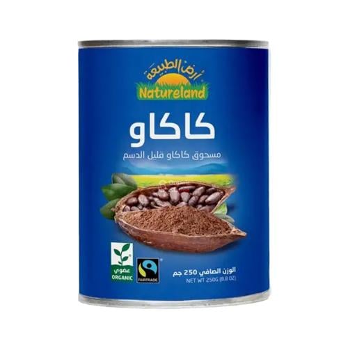 مسحوق كاكاو عضوي ارض الطبيعة 250جم