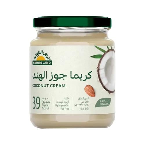 كريما جوز الهند عضوية ارض الطبيعة 250 جم