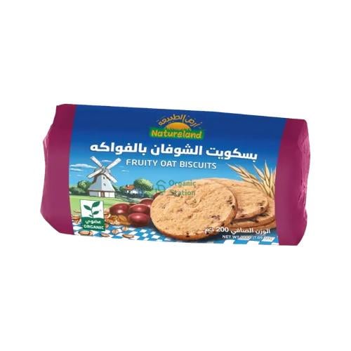 بسكويت الشوفان بالفواكه ارض الطبيعة 200 جم