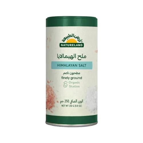 ملح الهيمالايا ناعم عضوي أرض الطبيعة 250جم