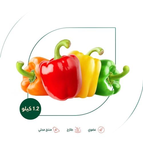 فلفل رومي مشكل عضوي مزرعة الشهوان 1.2 جم