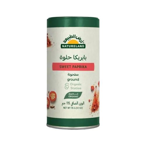 بابريكا حلوة مطحونة عضوي ارض الطبيعة 115جم