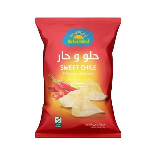 شيبس البطاطس حلو و حار عضوي 100 جم